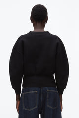 Black Round Sleeve Zip Cardigan | 3.1 Phillip Lim