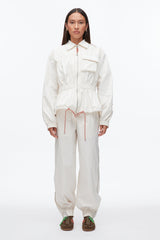 Ivory Ripstop Ruched Jacket | 3.1 Phillip Lim
