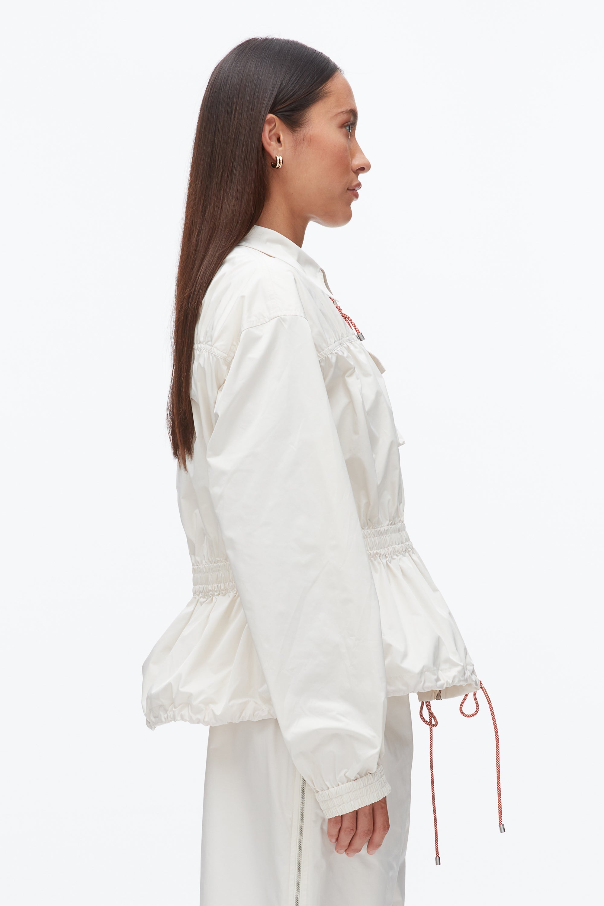 Ivory Ripstop Ruched Jacket | 3.1 Phillip Lim