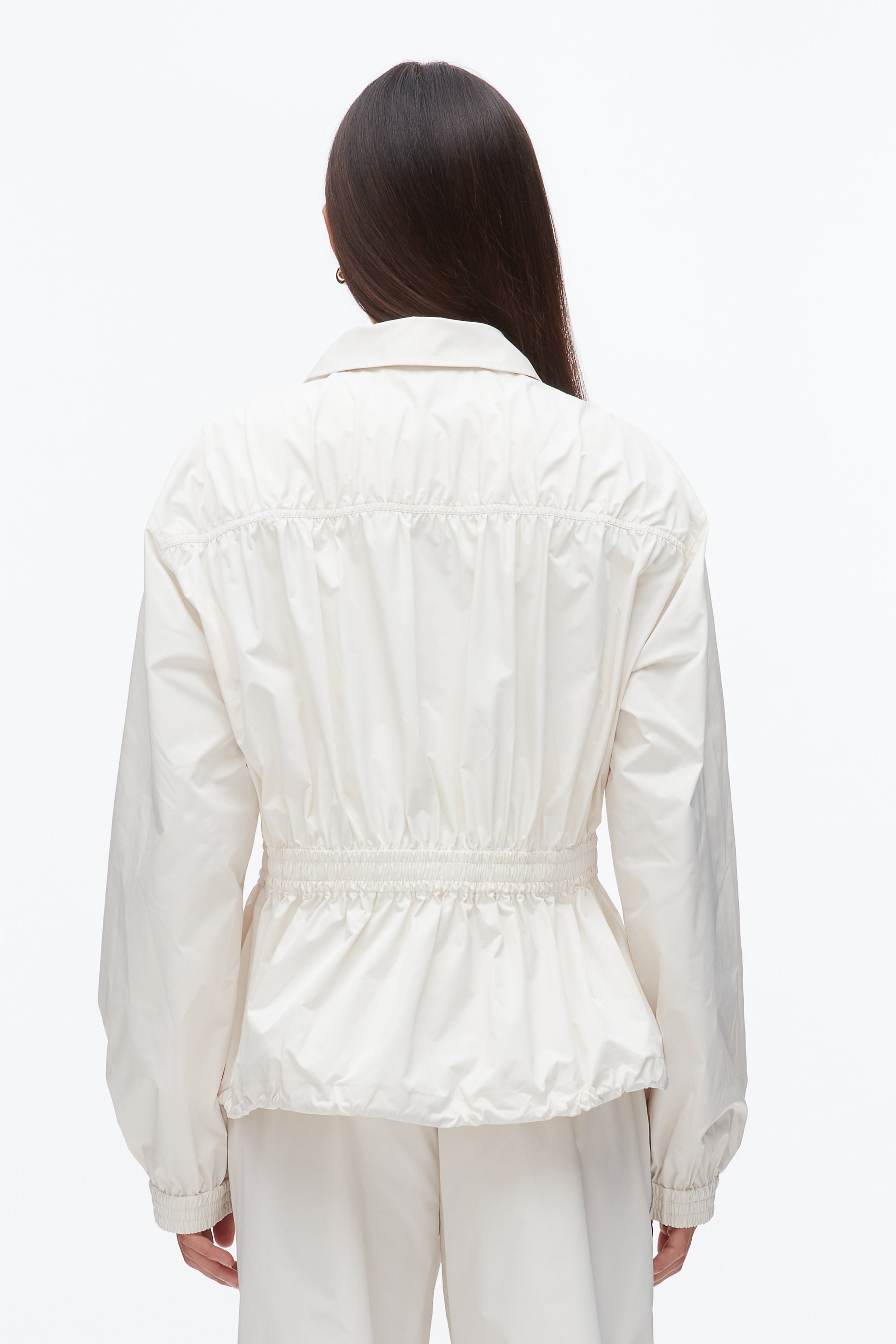 Ivory Ripstop Ruched Jacket | 3.1 Phillip Lim