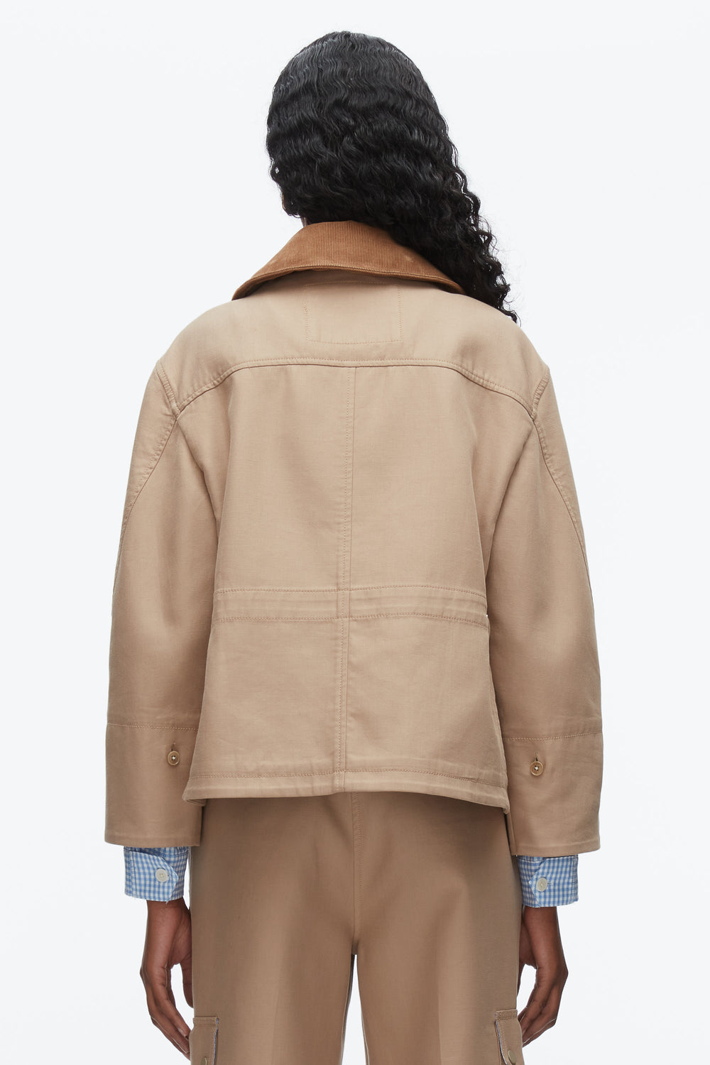 Praline Multi Cropped Flounce Barn Jacket | 3.1 Phillip Lim