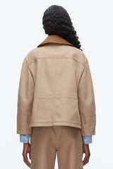 Praline Multi Cropped Flounce Barn Jacket | 3.1 Phillip Lim