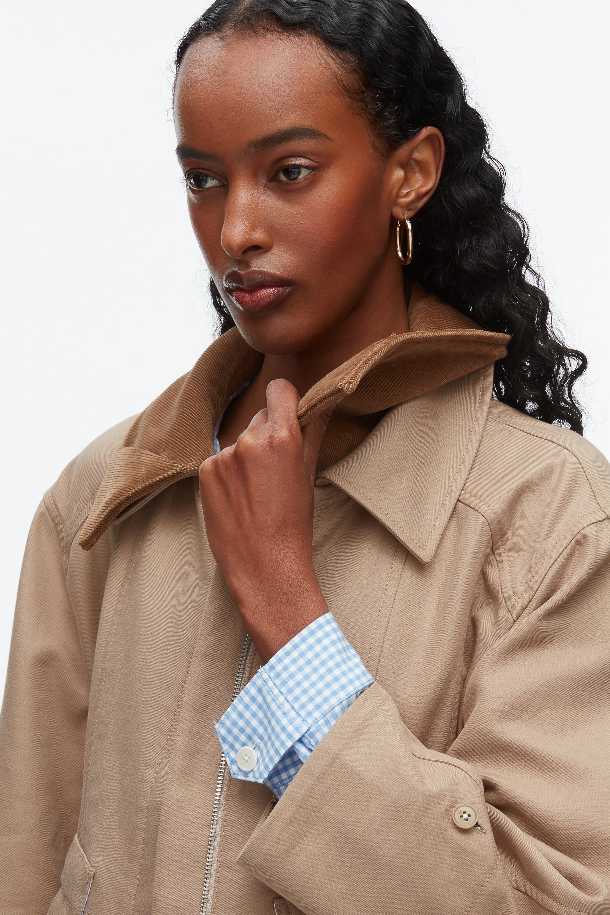 Praline Multi Cropped Flounce Barn Jacket | 3.1 Phillip Lim