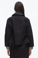 Black Multi Cropped Flounce Barn Jacket | 3.1 Phillip Lim