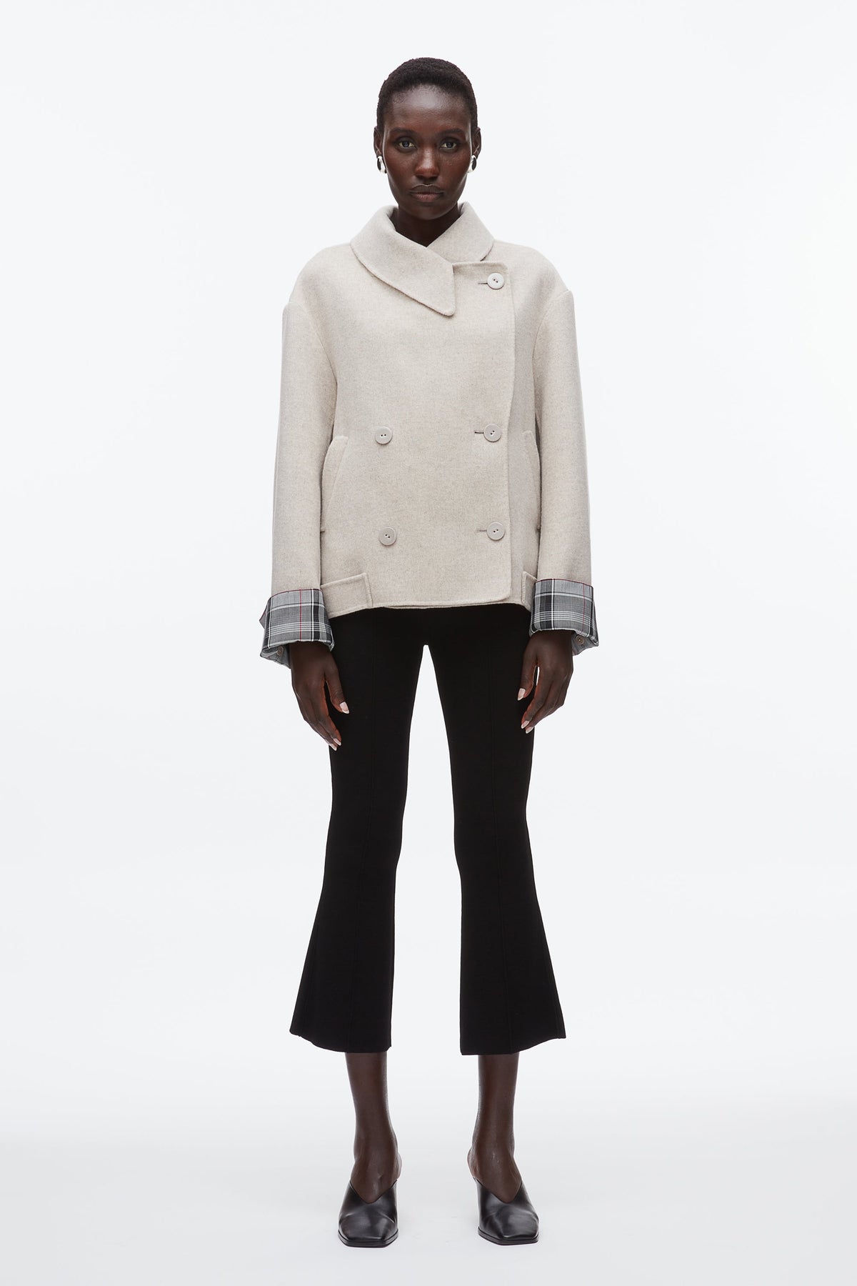 Cloud Double Face Cropped Peacoat | 3.1 Phillip Lim