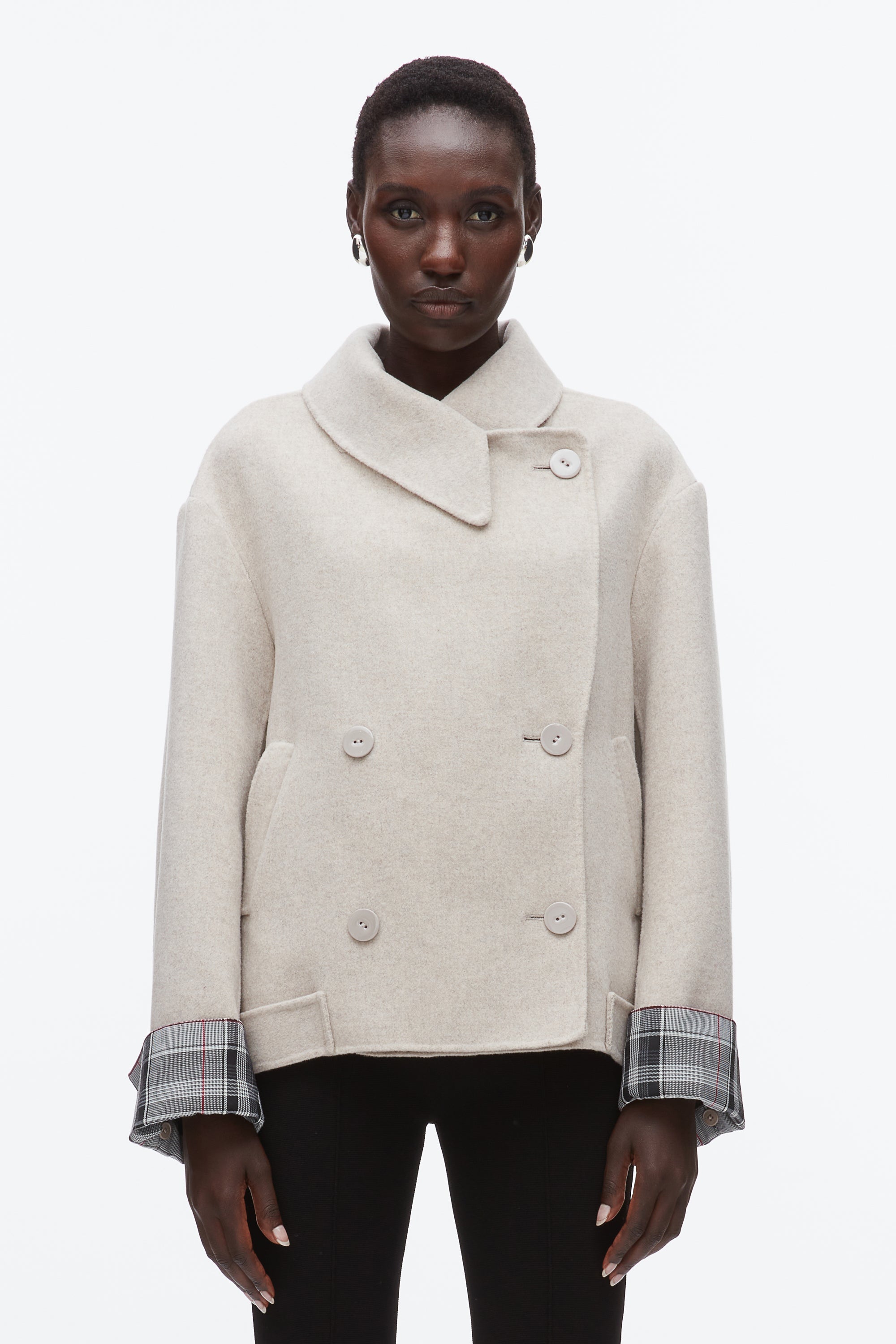 Cloud Double Face Cropped Peacoat | 3.1 Phillip Lim