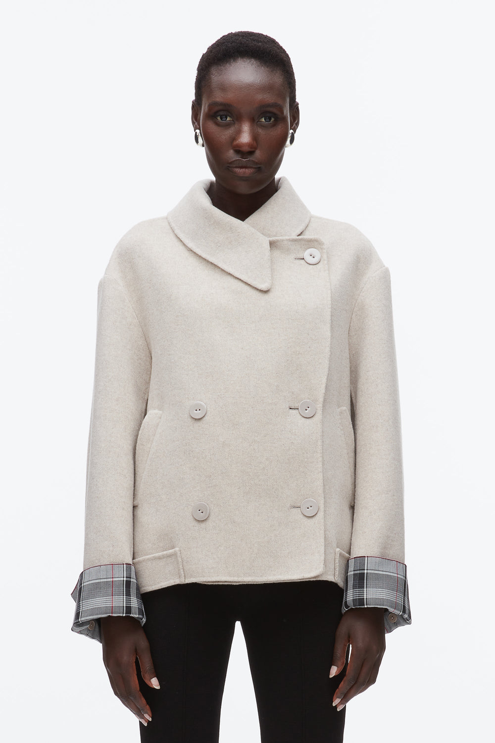 Cloud Double Face Cropped Peacoat | 3.1 Phillip Lim