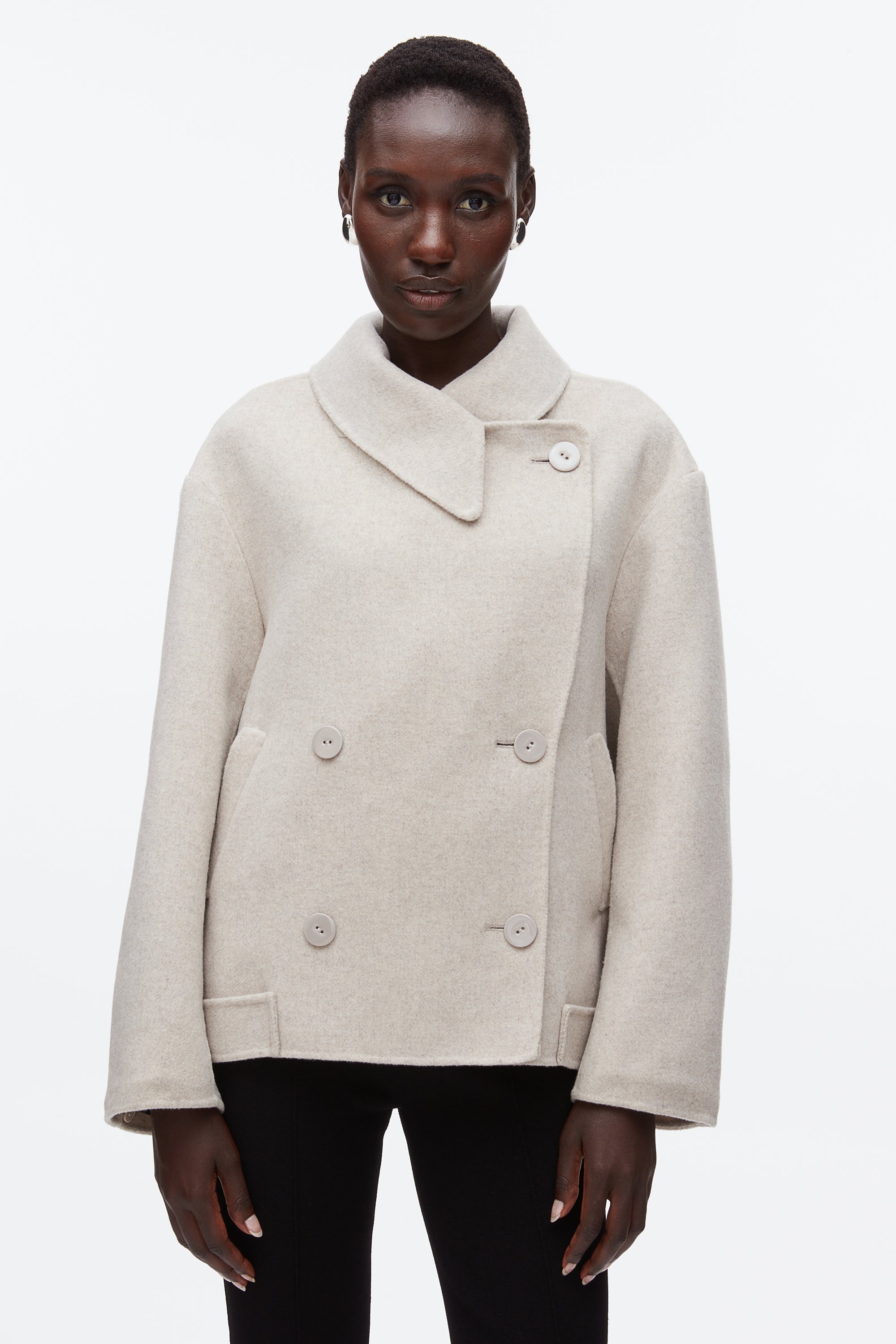 Cloud Double Face Cropped Peacoat | 3.1 Phillip Lim