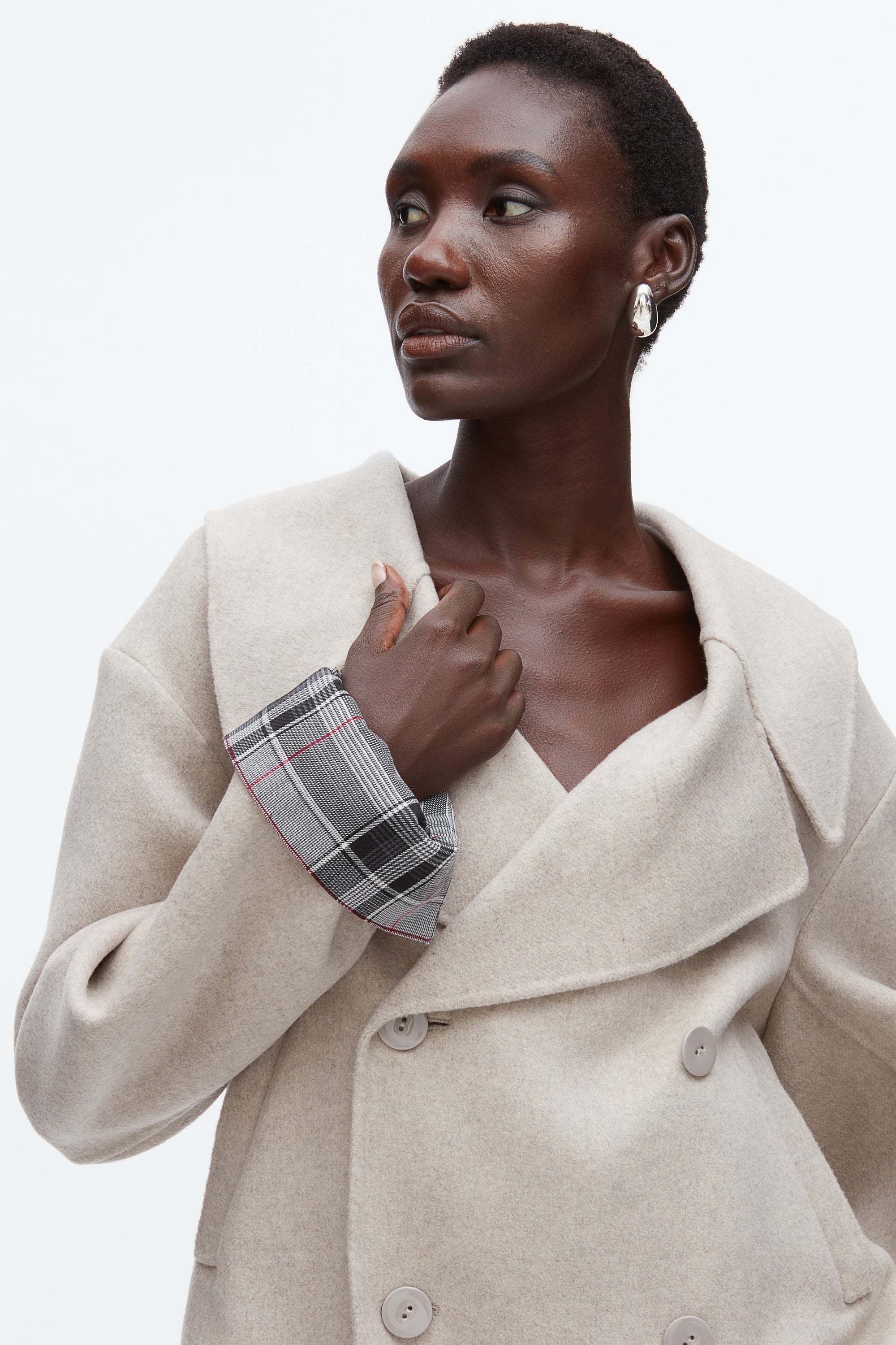 Cloud Double Face Cropped Peacoat | 3.1 Phillip Lim