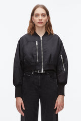 Black Cropped Flight Bomber | 3.1 Phillip Lim