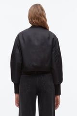 Black Cropped Flight Bomber | 3.1 Phillip Lim