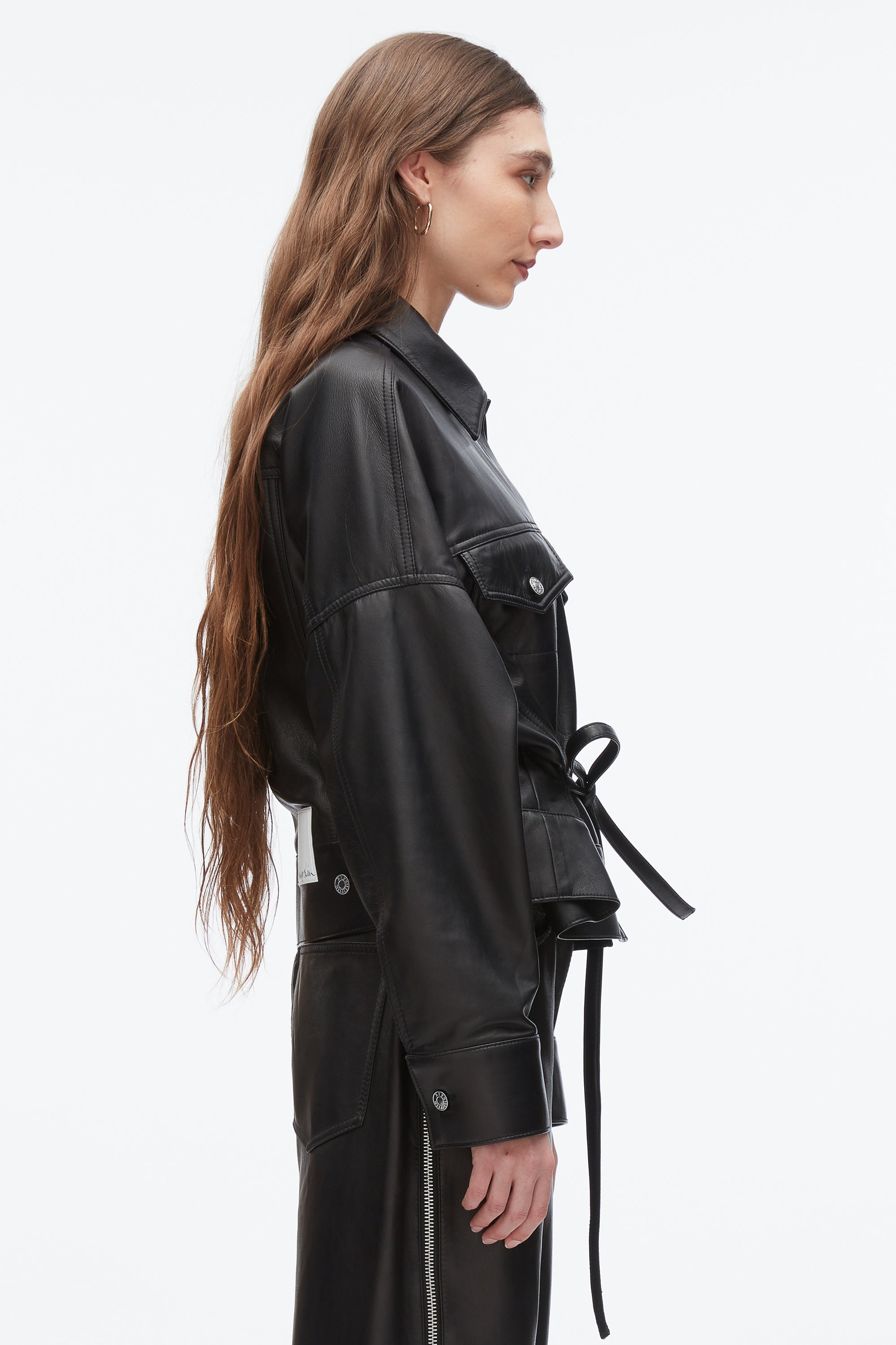 Black Leather Boxy Jacket | 3.1 Phillip Lim