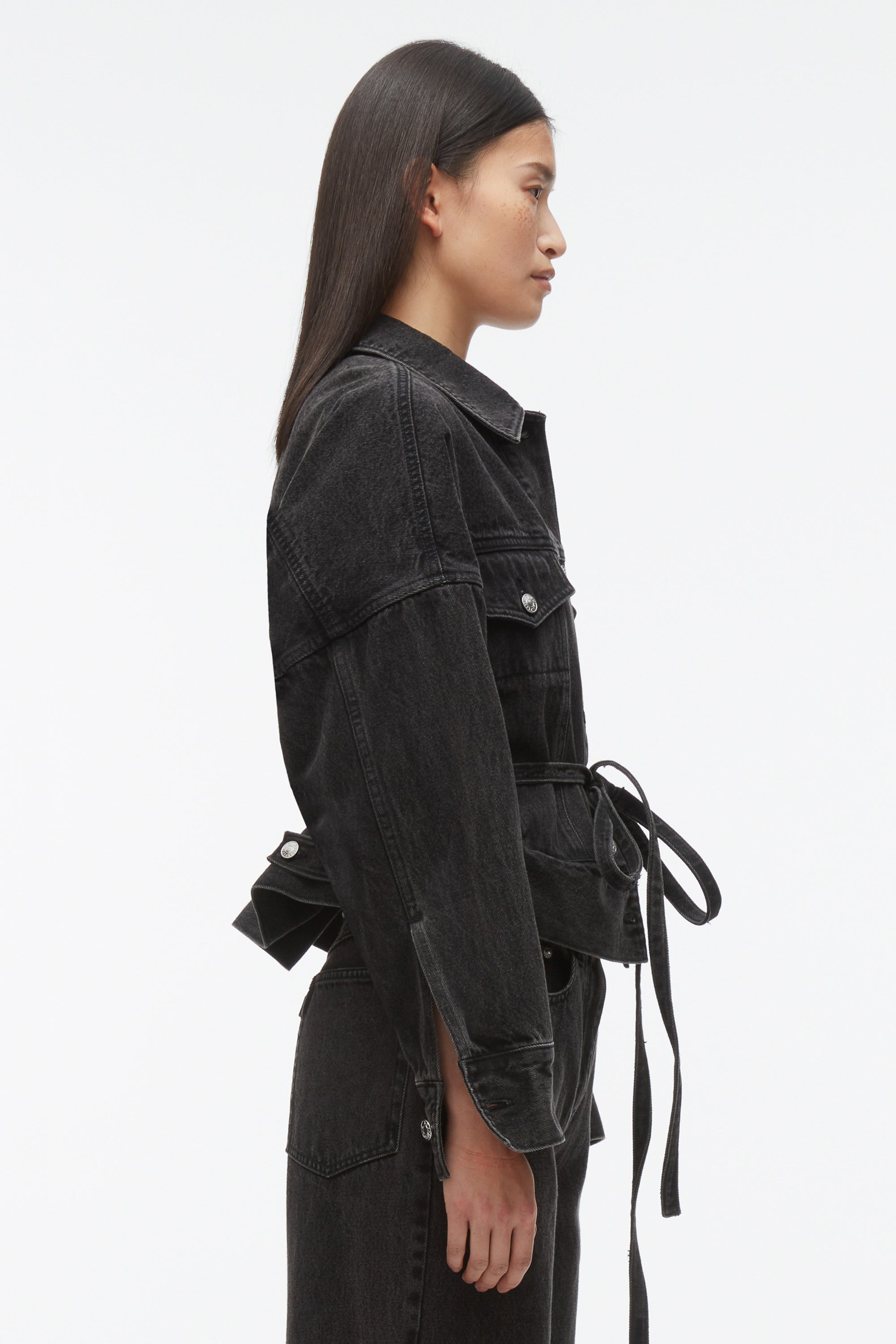 Washed Blk Black Denim Boxy Jacket | Phillip Lim Women’s Outerwear | 3.1 Phillip Lim