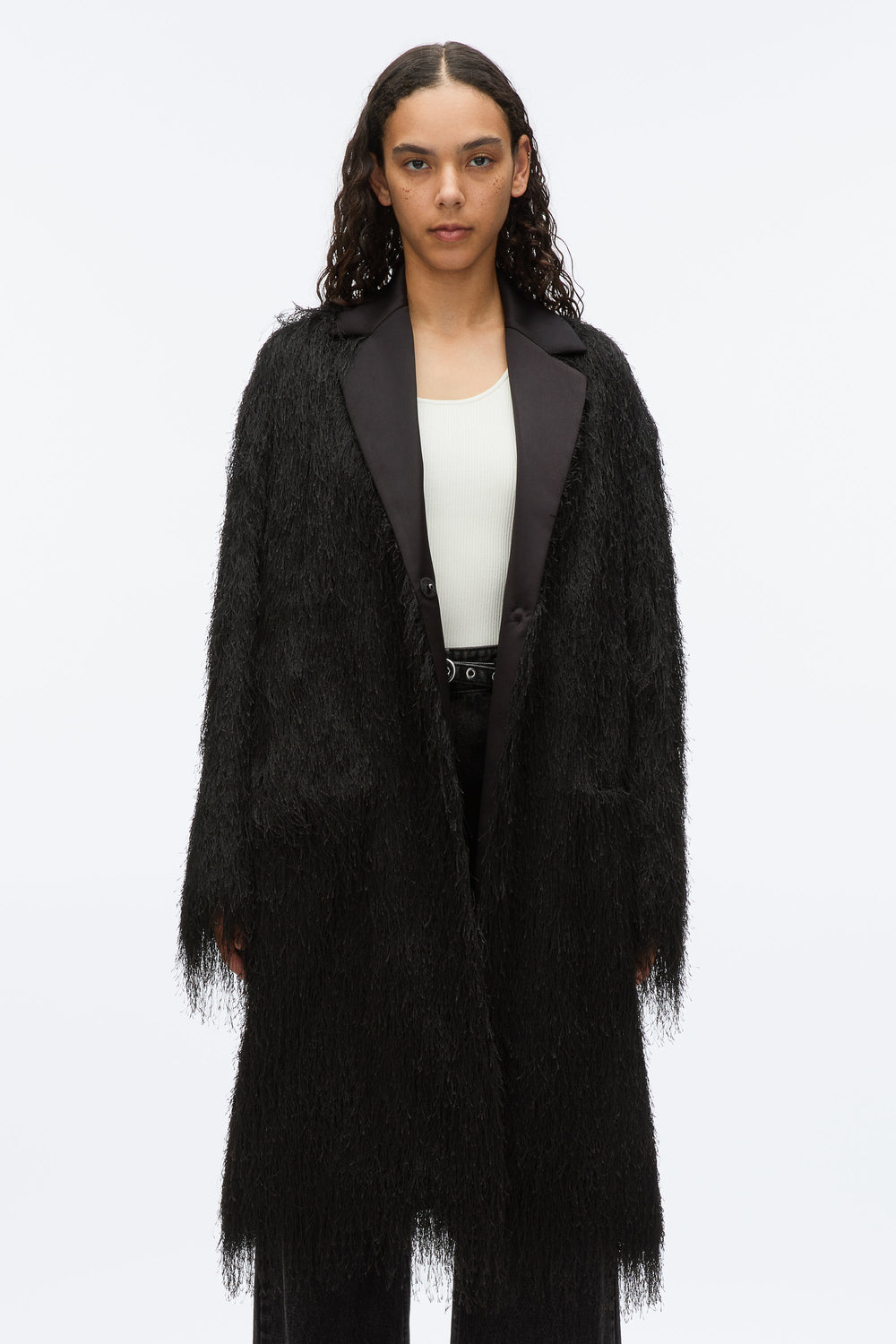 Black Fringe Tuxedo Coat | 3.1 Phillip Lim