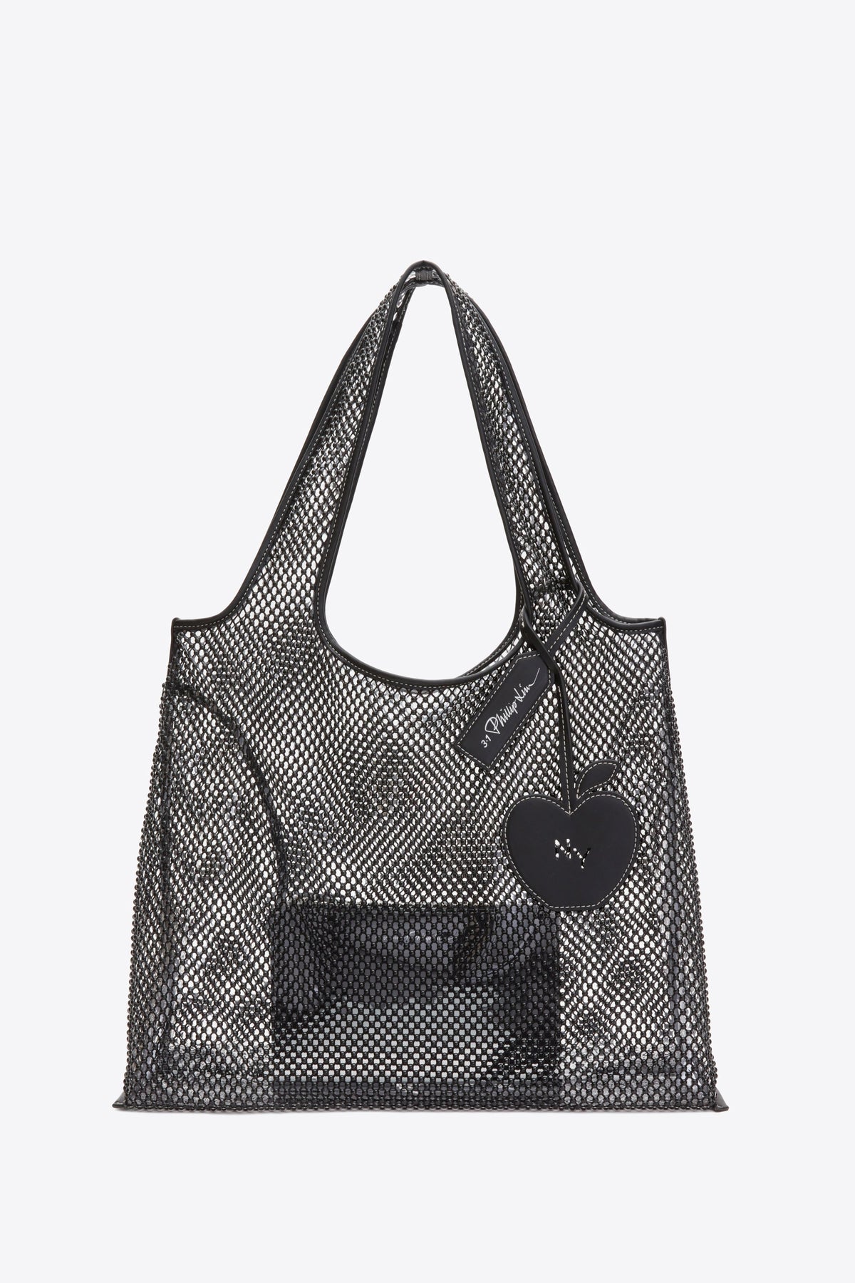 Black Embellished Mesh Market Tote | 3.1 Phillip Lim