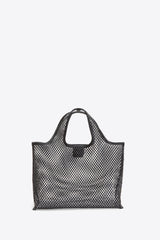 Black Embellished Mesh Mini Market Tote | 3.1 Phillip Lim