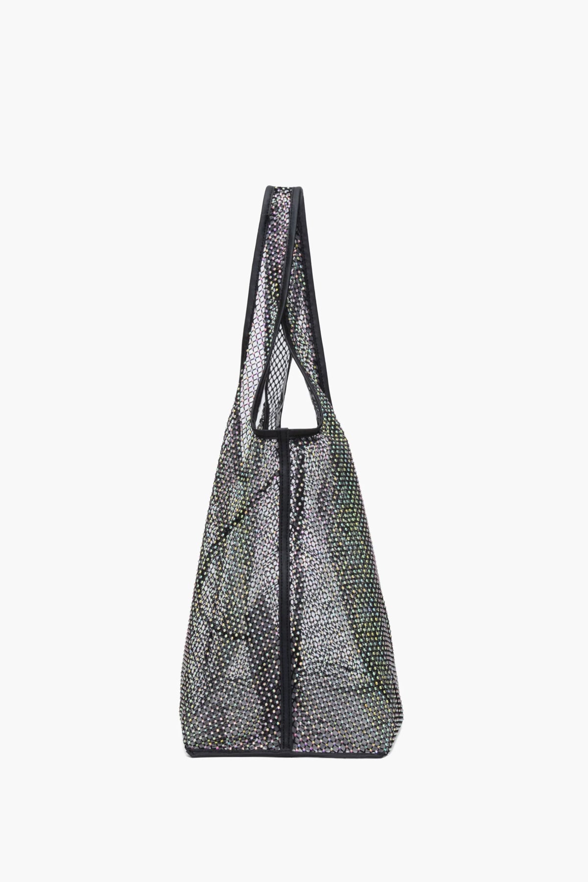 Black Crystal Embellished Mesh Market Tote | 3.1 Phillip Lim