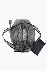 Black Crystal Embellished Mesh Market Tote | 3.1 Phillip Lim
