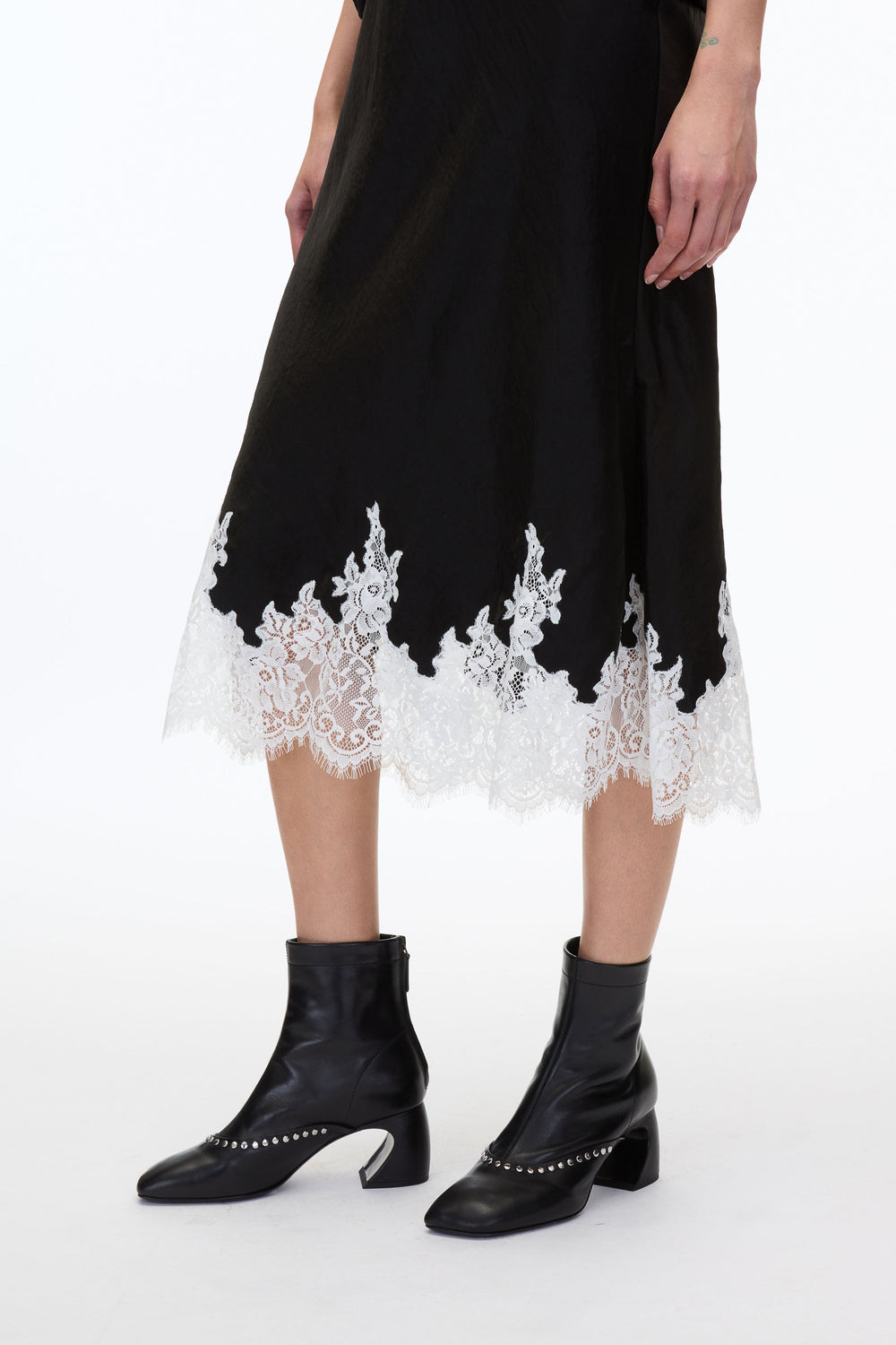 Black-White Multi Draped T-Shirt Slip Combo Dress | 3.1 Phillip Lim