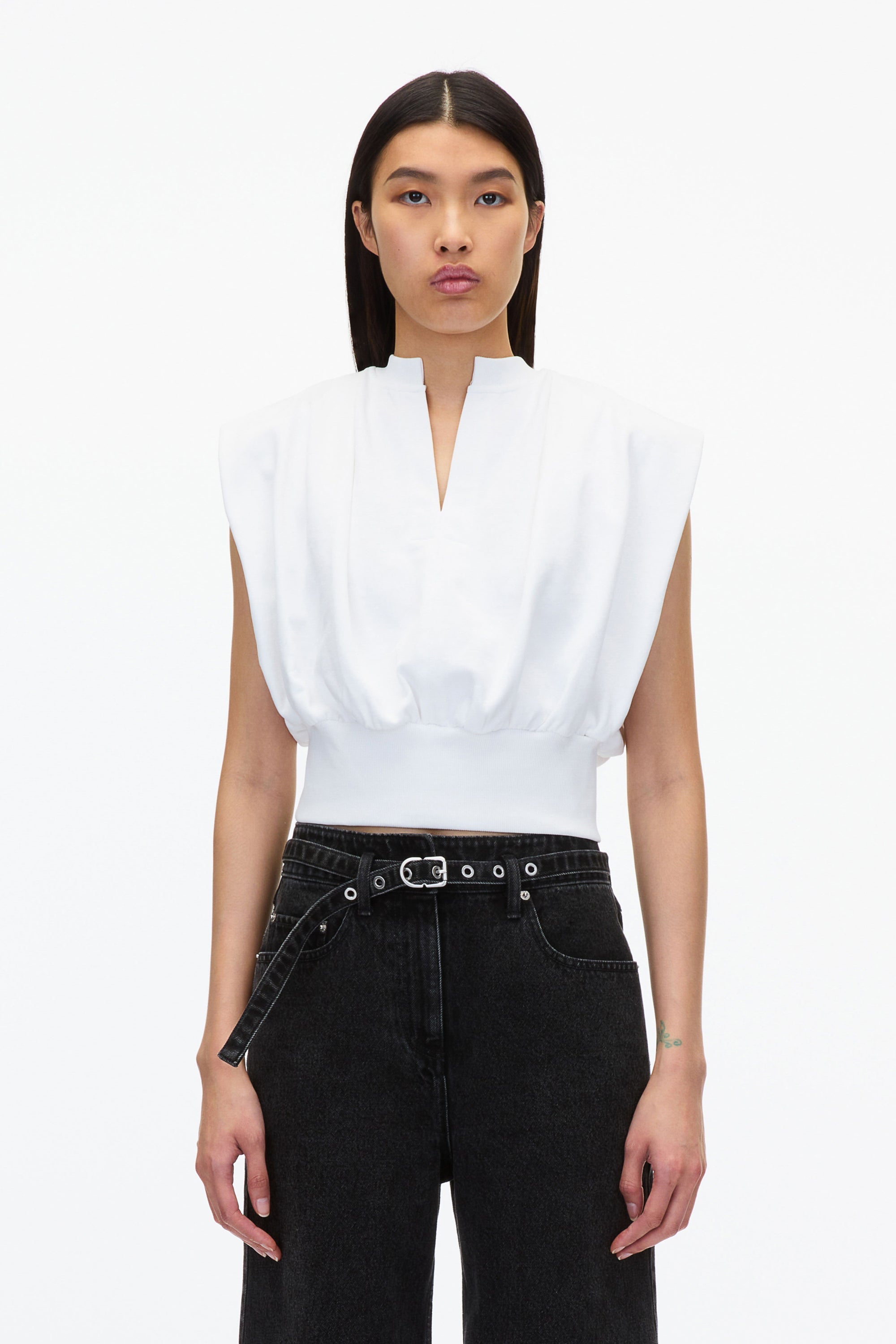 White Sleeveless French Terry Top | 3.1 Phillip Lim