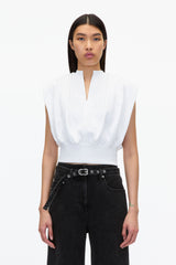 White Sleeveless French Terry Top | 3.1 Phillip Lim