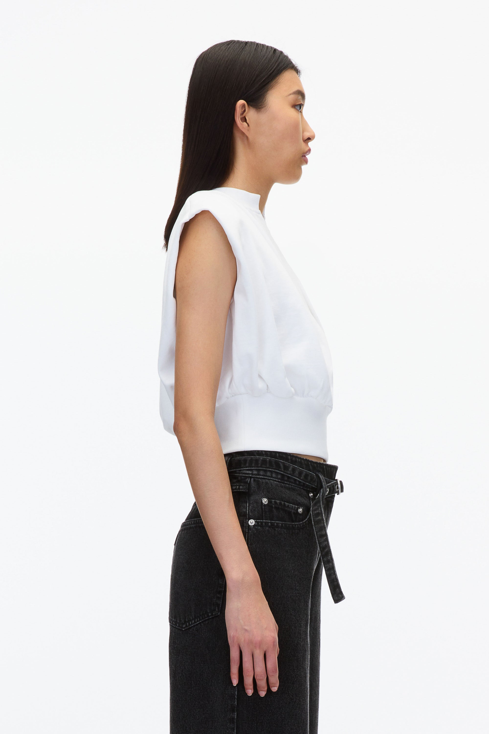White Sleeveless French Terry Top | 3.1 Phillip Lim