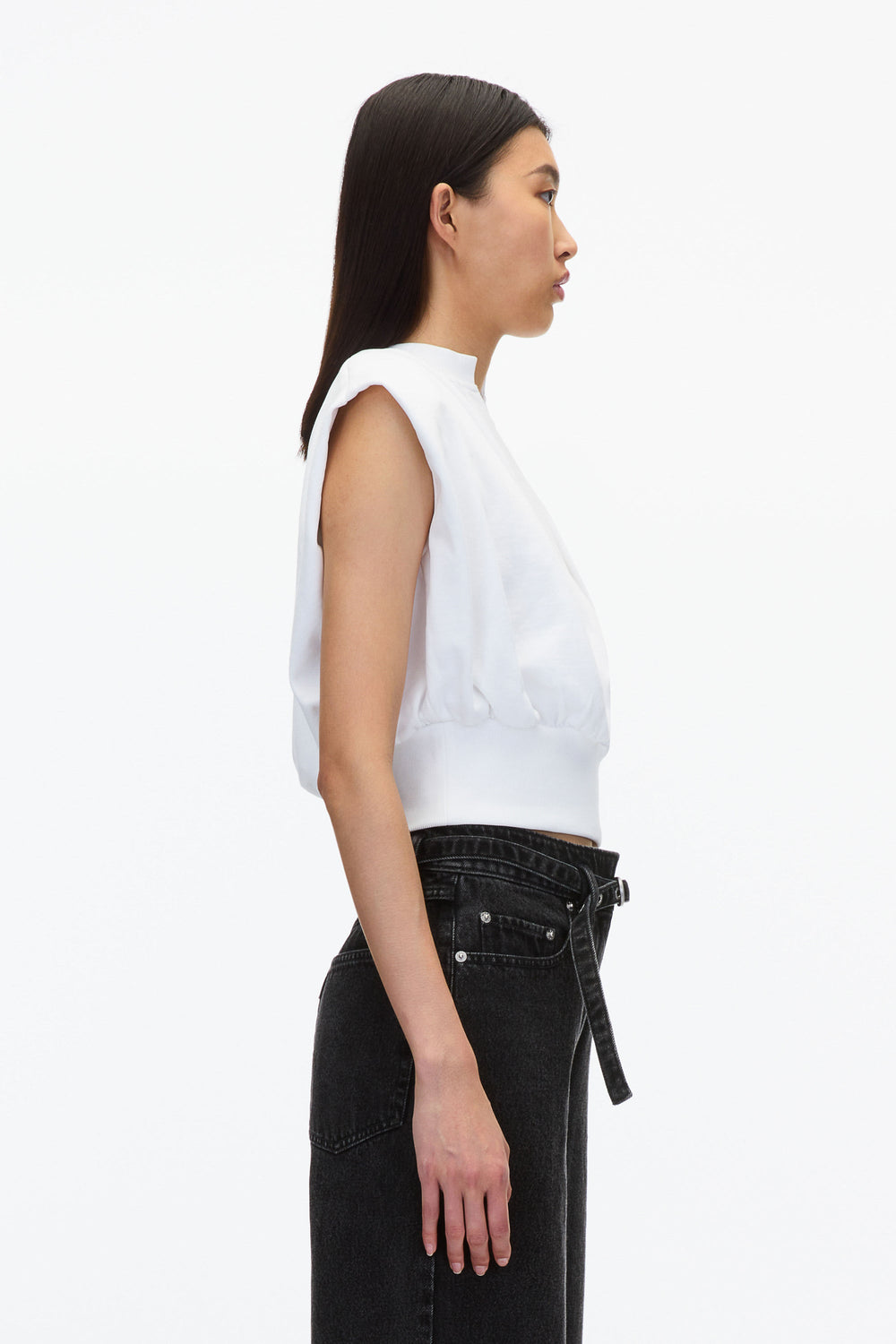 White Sleeveless French Terry Top | 3.1 Phillip Lim