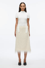 Ivory Compact Rib Tulip Top | 3.1 Phillip Lim