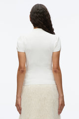 Ivory Compact Rib Tulip Top | 3.1 Phillip Lim