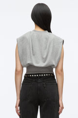 Grey Melange Sleeveless French Terry Top | 3.1 Phillip Lim