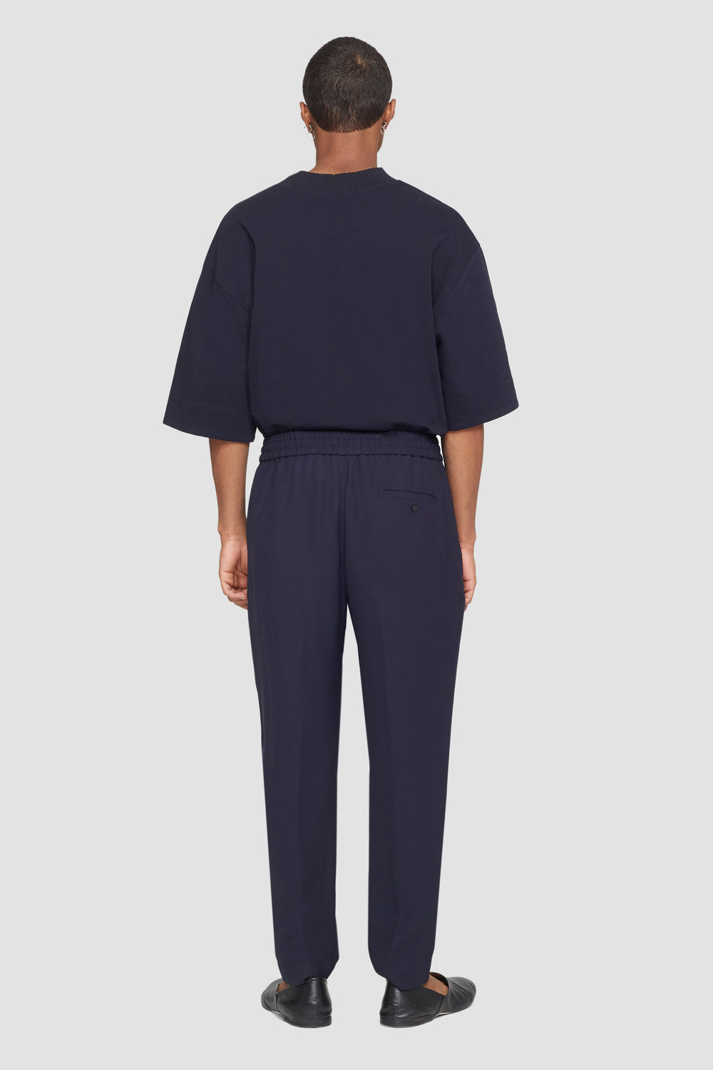 Navy Single Pleat Tapered Trousers | 3.1 Phillip Lim