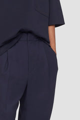 Navy Single Pleat Tapered Trousers | 3.1 Phillip Lim