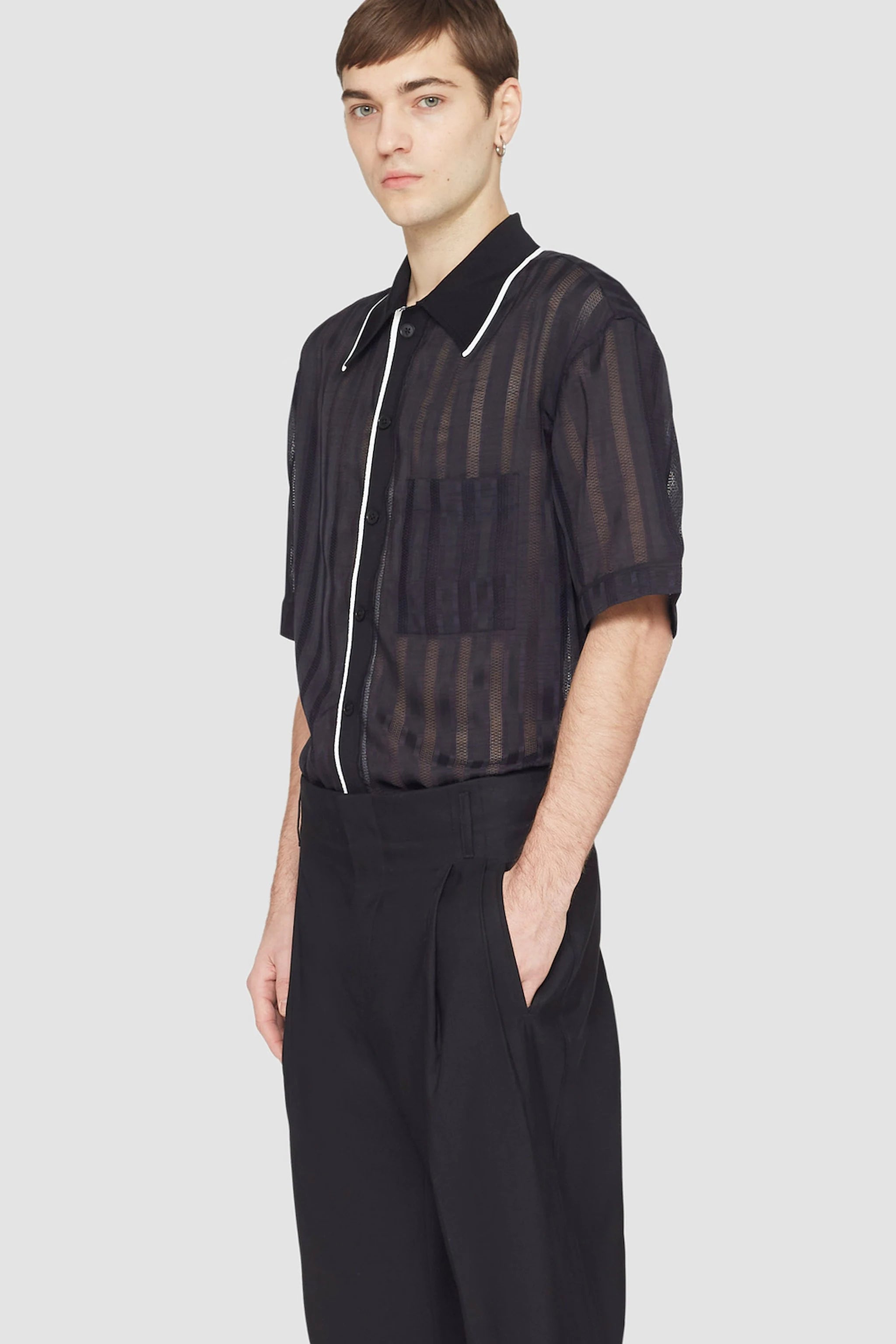 Black Double Pleat Tapered Trouser | 3.1 Phillip Lim