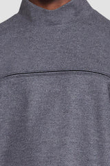Dark Heather Grey Mock Neck Top | 3.1 Phillip Lim