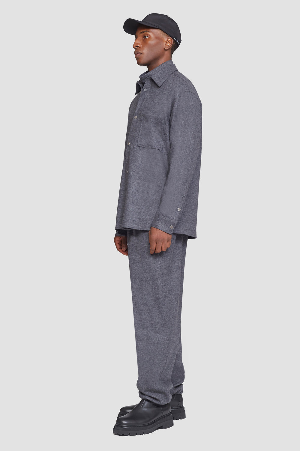 Dark Heather Grey Flannel Shirt | 3.1 Phillip Lim