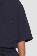 Midnight V-Neck Knit Shirt | 3.1 Phillip Lim