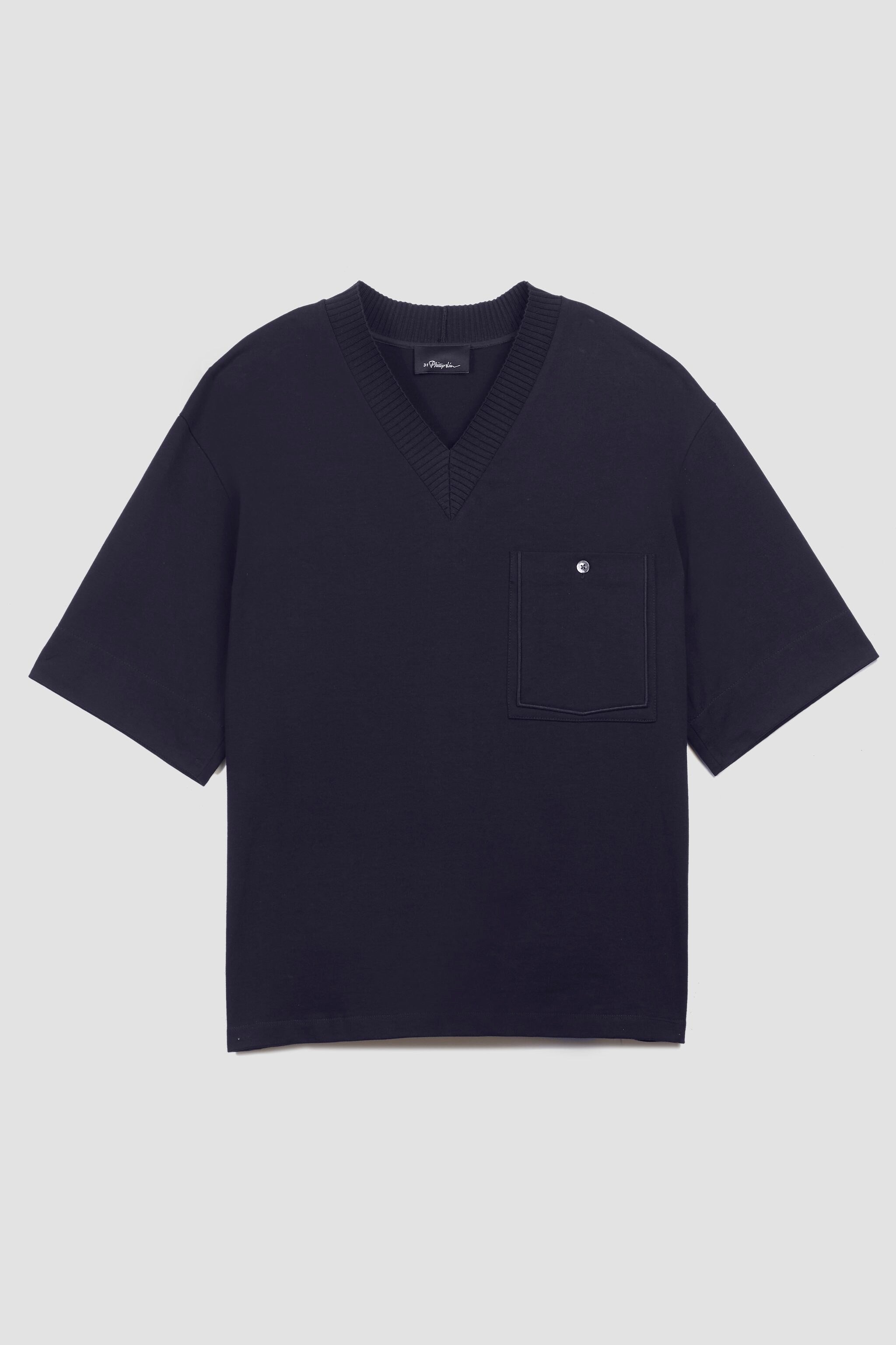 Midnight V-Neck Knit Shirt | 3.1 Phillip Lim
