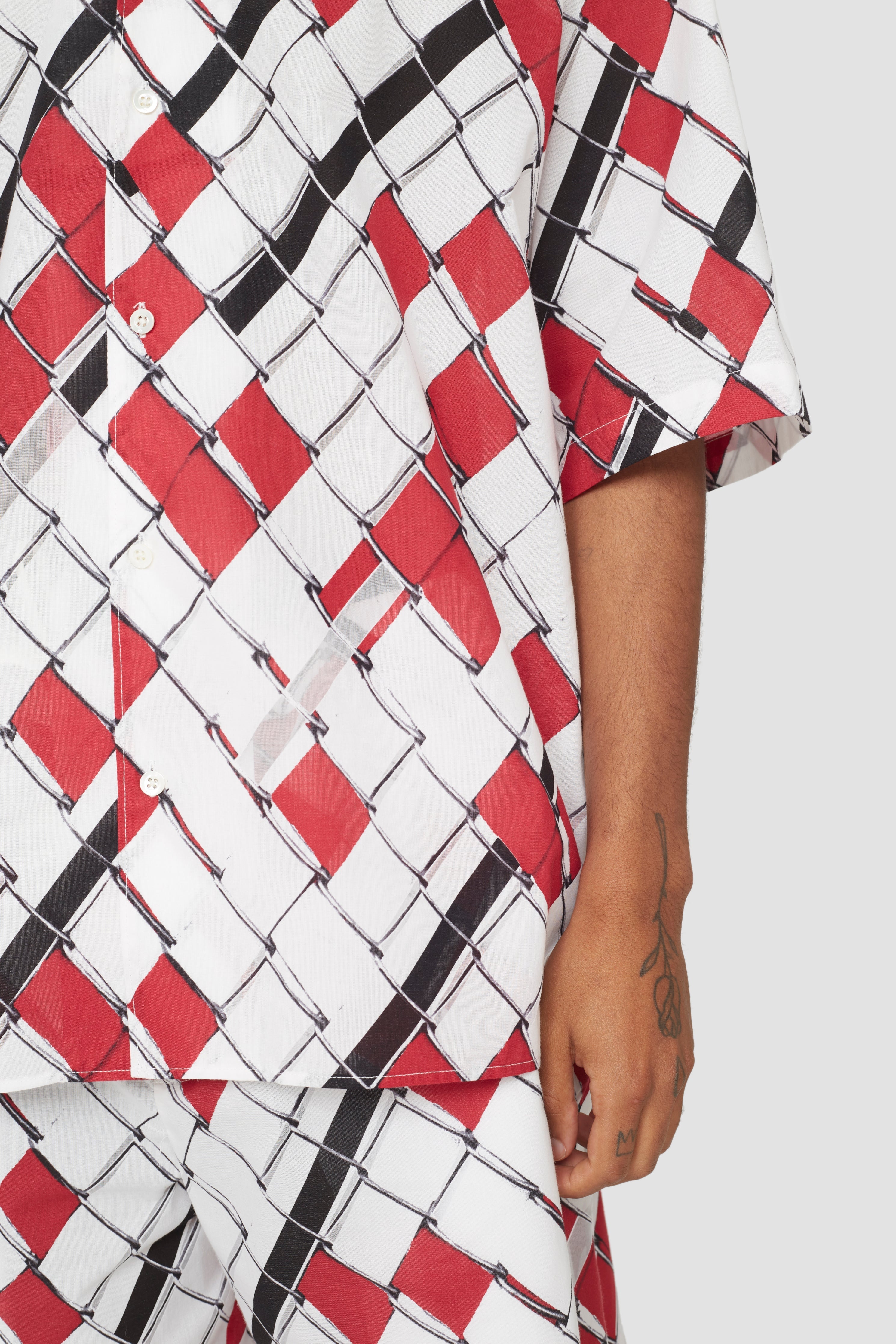 Red-Wht Multi Short Sleeve Shirt | 3.1 Phillip Lim