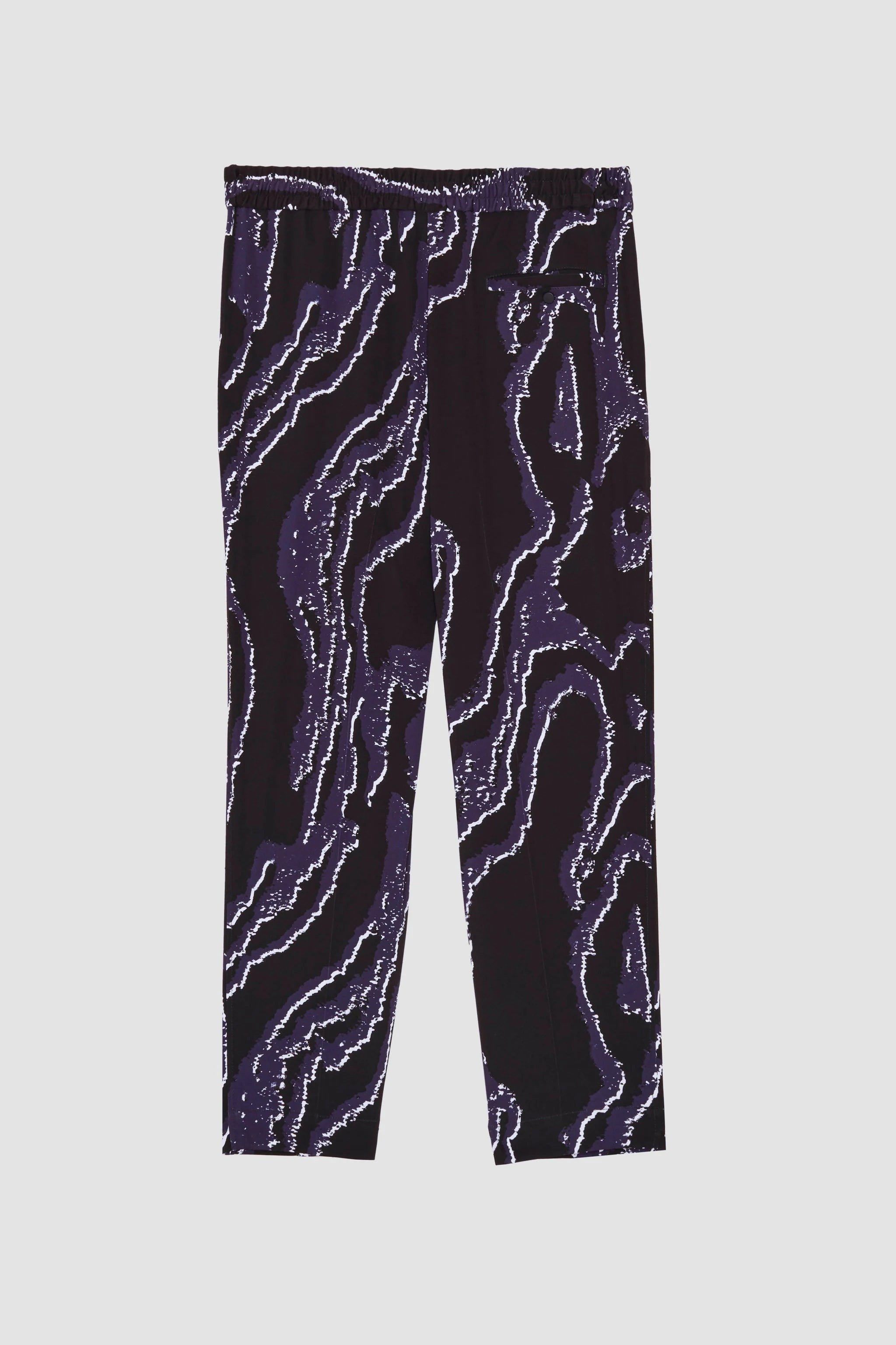 Midnight-White Printed Single Pleat Tapered Trouser | 3.1 Phillip Lim