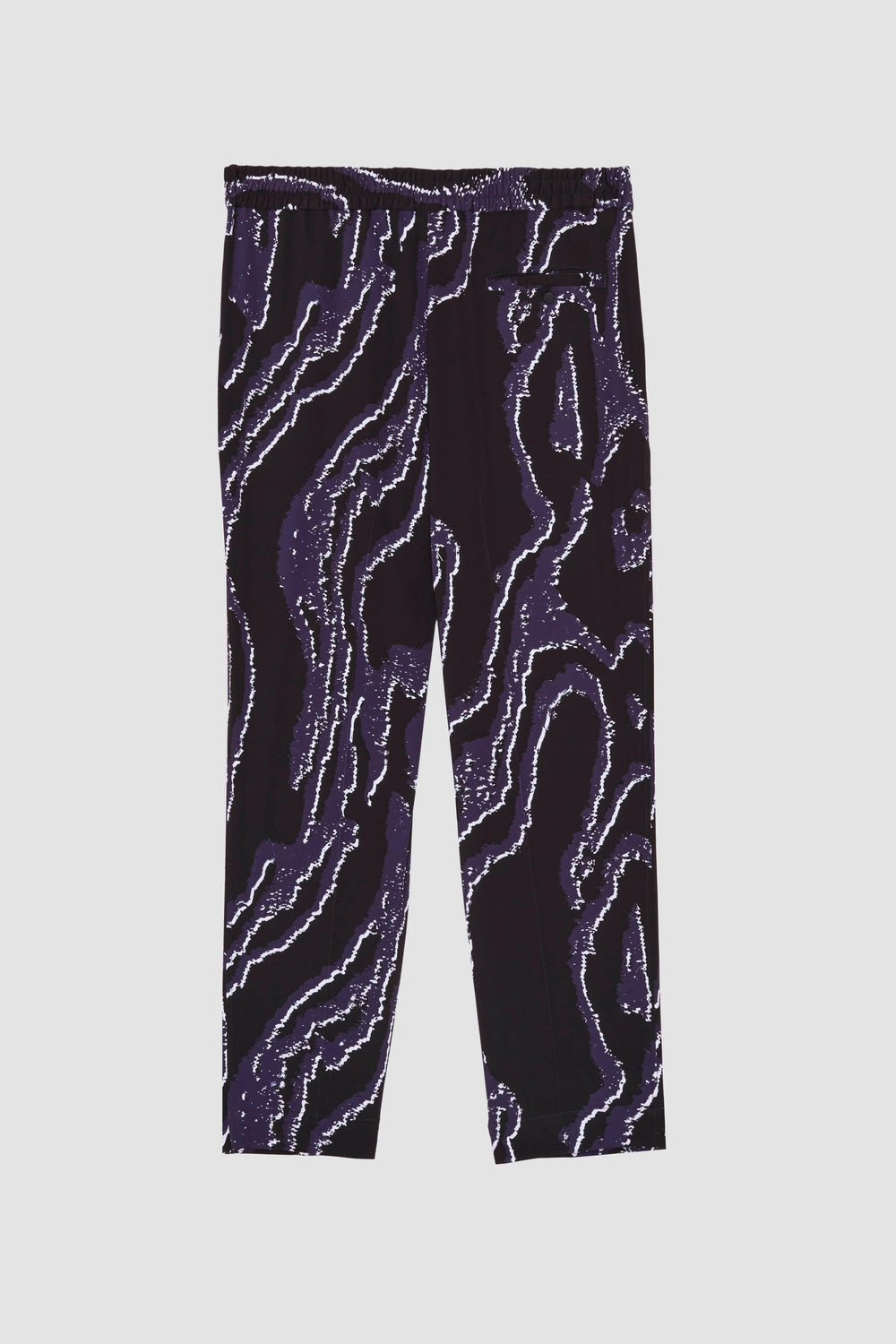 Midnight-White Printed Single Pleat Tapered Trouser | 3.1 Phillip Lim