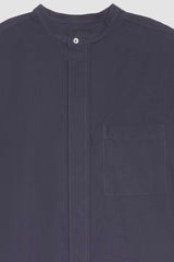 Faded Black Band-Collar Shirt | 3.1 Phillip Lim