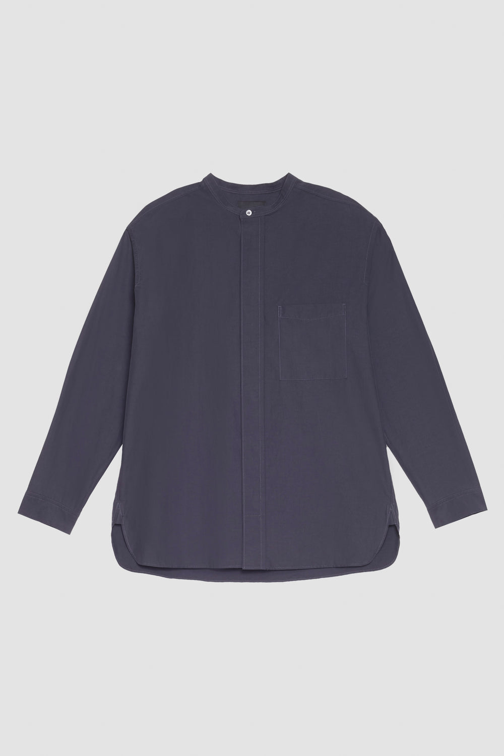 Faded Black Band-Collar Shirt | 3.1 Phillip Lim