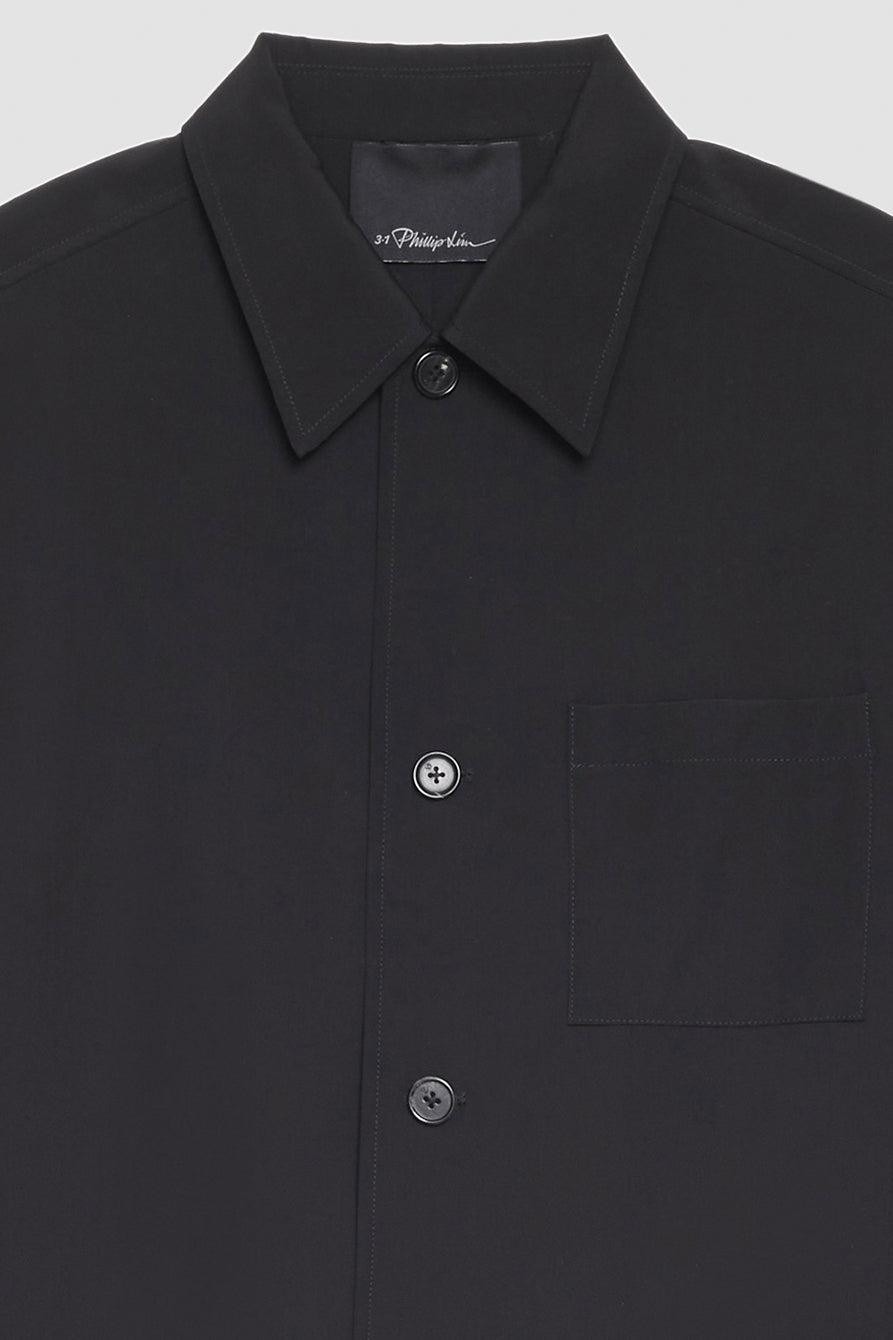 Black Wool Blend Coach Jacket | 3.1 Phillip Lim