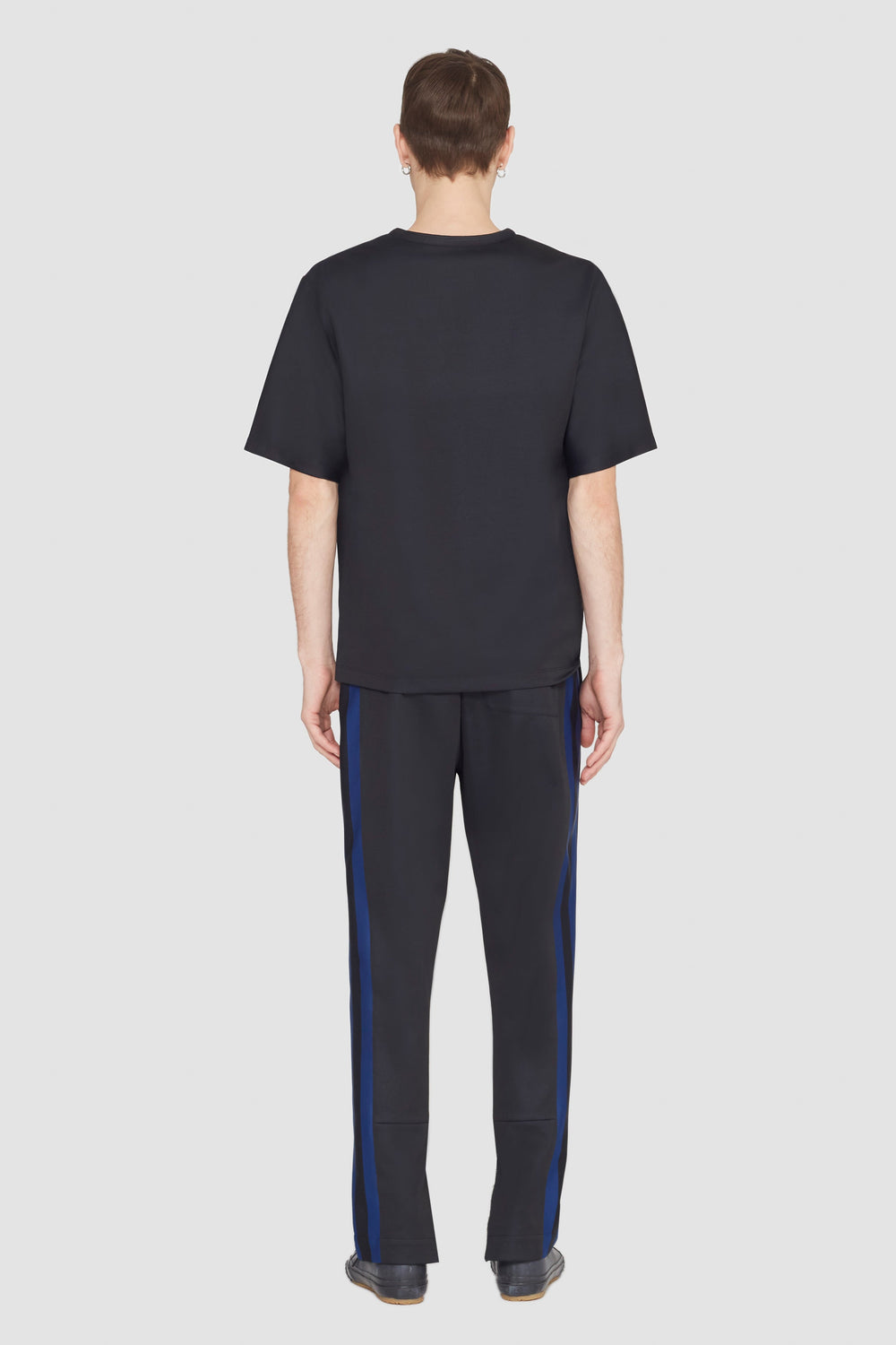 Blk Multi Short Sleeve Stripe Ponte T-Shirt | 3.1 Phillip Lim