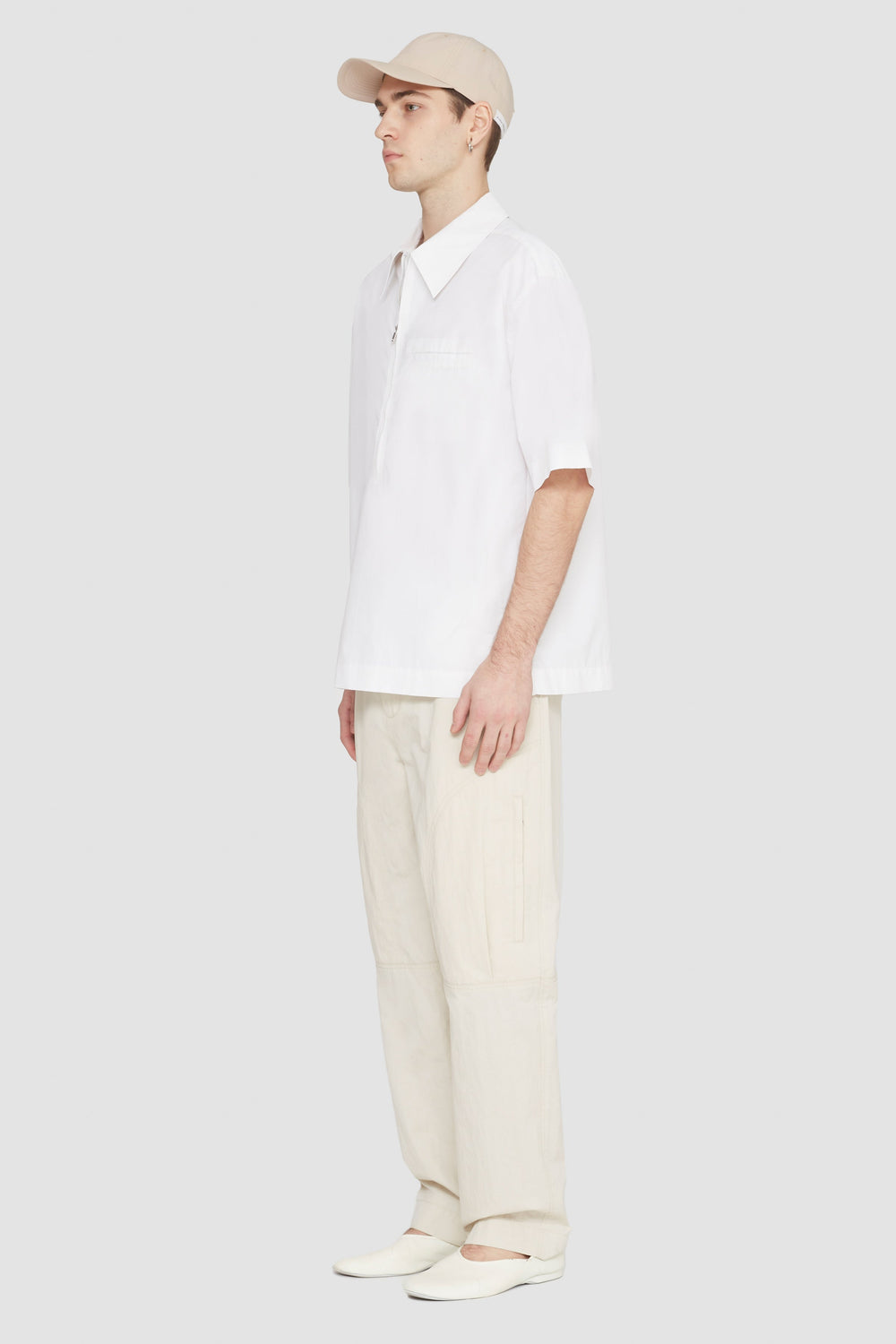 White Half-Zip Polo Shirt | 3.1 Phillip Lim