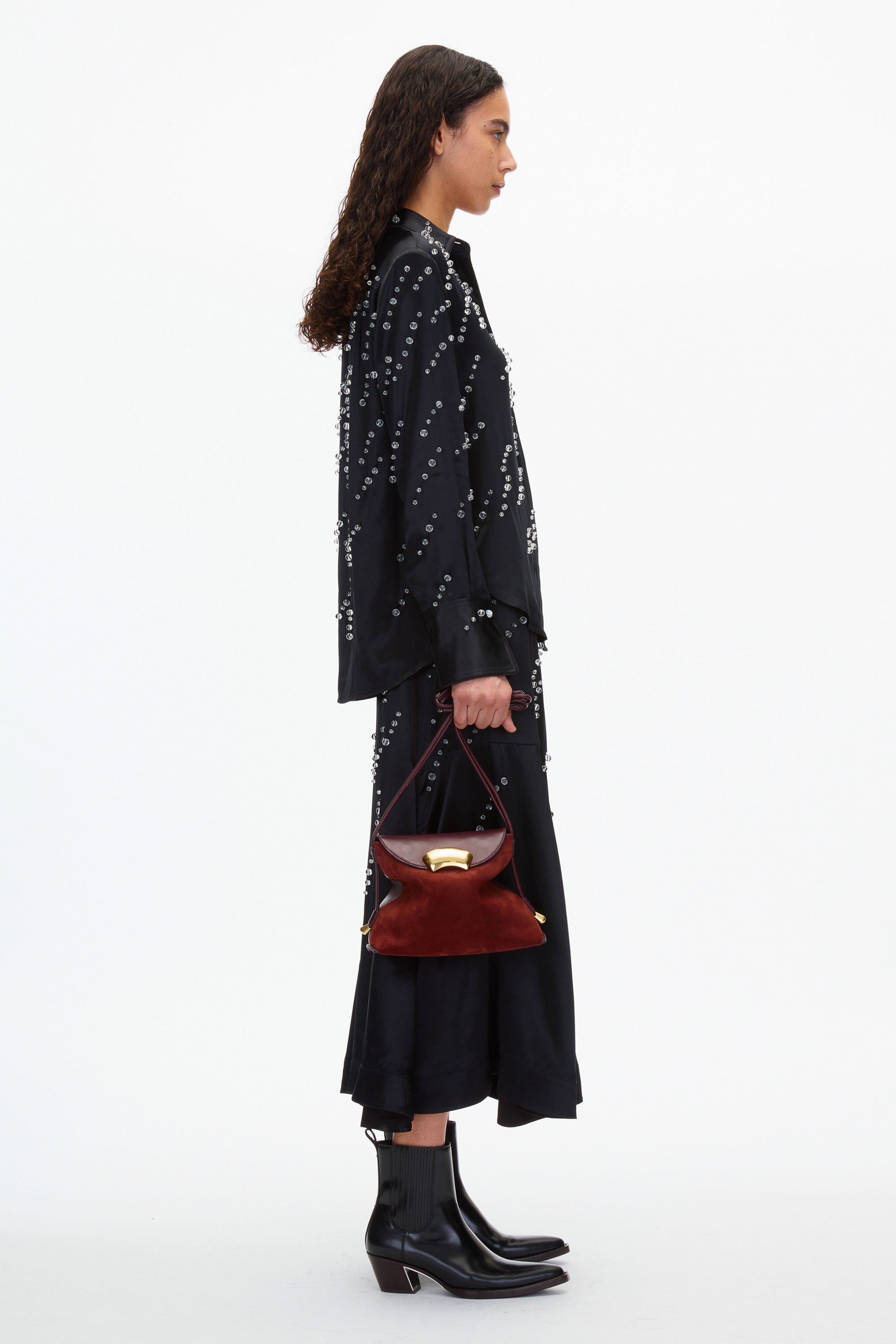 Aubergine-Brick Aubergine ID Petite Soft Shoulder Bag | Modern Phillip Lim Bags | 3.1 Phillip Lim