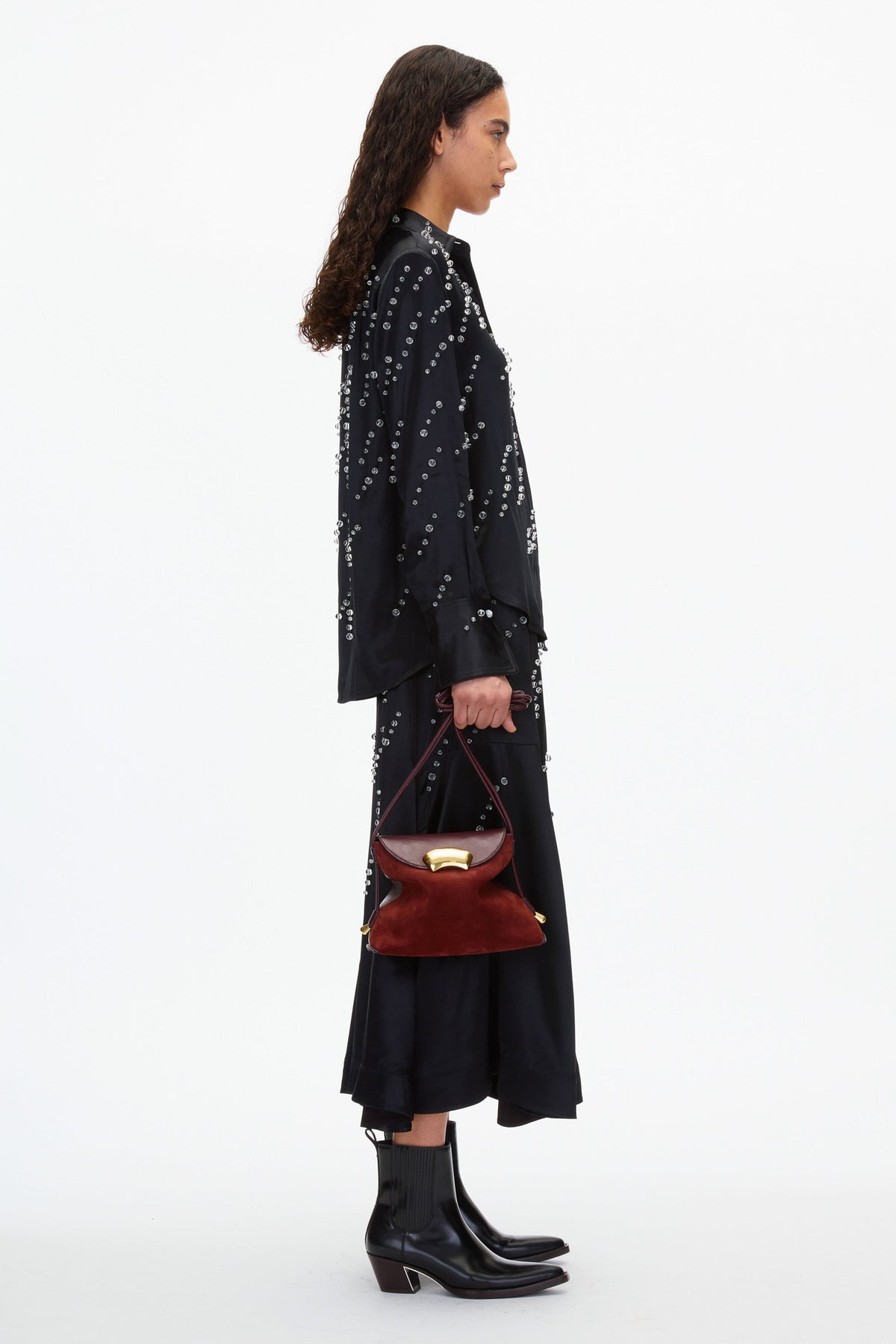 Aubergine-Brick Aubergine ID Petite Soft Shoulder Bag | Modern Phillip Lim Bags | 3.1 Phillip Lim