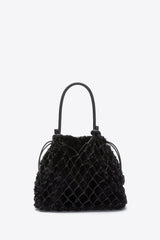 Black Faux Fur Macrame Mini Sac | 3.1 Phillip Lim