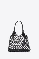 Black Faux Fur Macrame Mini Sac | 3.1 Phillip Lim