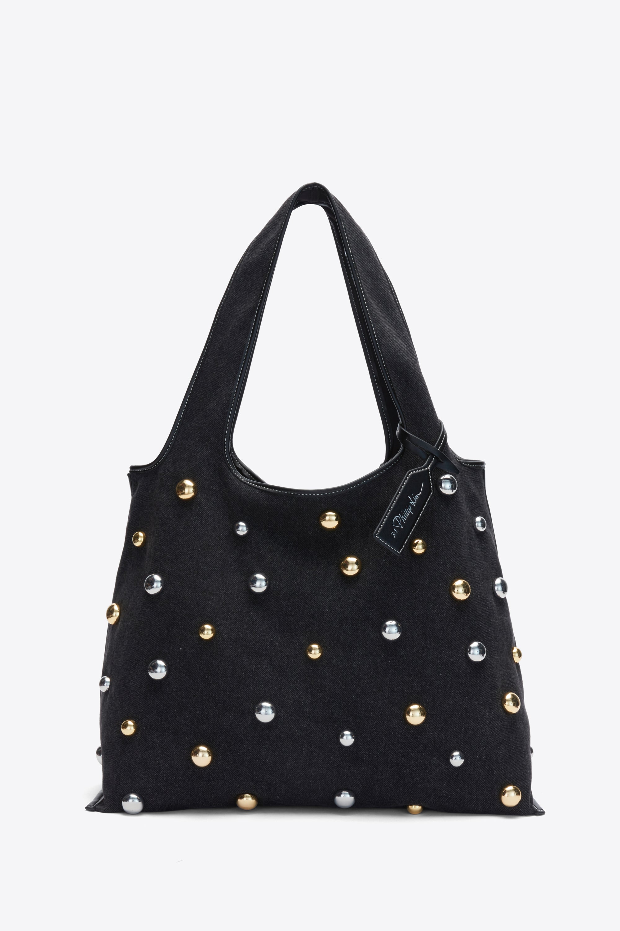 Black Dome Embellishment Market Tote | 3.1 Phillip Lim